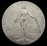Spain 1911 Barcelona International Exposition Of Arts 60mm Medal - By Arnau