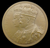 1911 Coronation Of George V 63mm Bronze Medal - By Bowcher