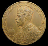 1911 George V Bronze Coronation 51mm Medal - Cased