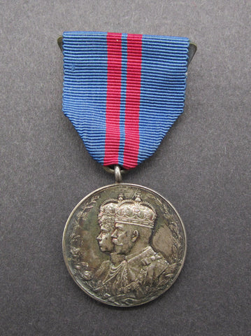 George V 1911 Coronation Full Sized Medal On Ribbon - Cased