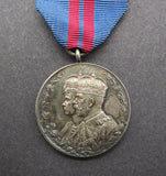 George V 1911 Coronation Full Sized Medal On Ribbon - Cased
