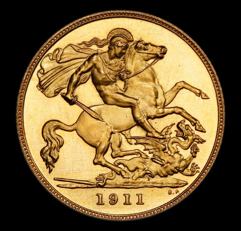 George V 1911 Proof Half Sovereign - PCGS PR65
