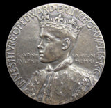 1911 Investiture Of Edward Prince Of Wales Silver Medal - Cased