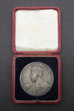 1911 George V Coronation 51mm Silver Medal - Cased