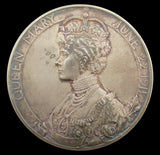 1911 George V Coronation 51mm Silver Medal - Cased