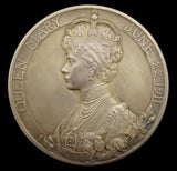 1911 George V Coronation 51mm Silver Medal - Cased