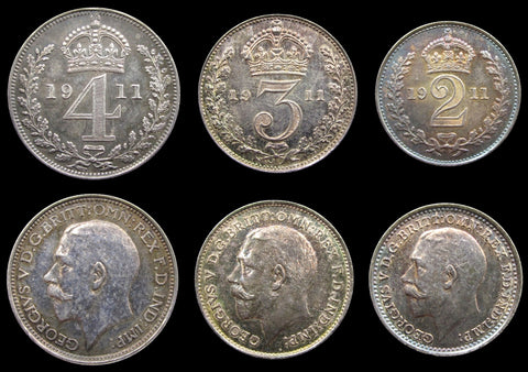 George V 1911 Partial Maundy Set