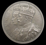 1911 Coronation Of George V 63mm Silver Medal - By Bowcher