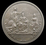 1911 Coronation Of George V 63mm Silver Medal - By Bowcher