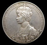 1911 George V Coronation 31mm Silver Medal - GVF