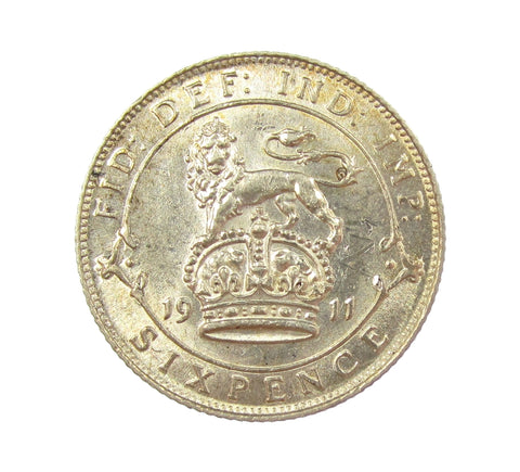 George V 1911 Sixpence - EF