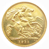George V 1911 Proof Half Sovereign - nFDC
