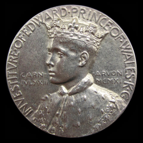 1911 Investiture Of Edward Prince Of Wales Silver Medal