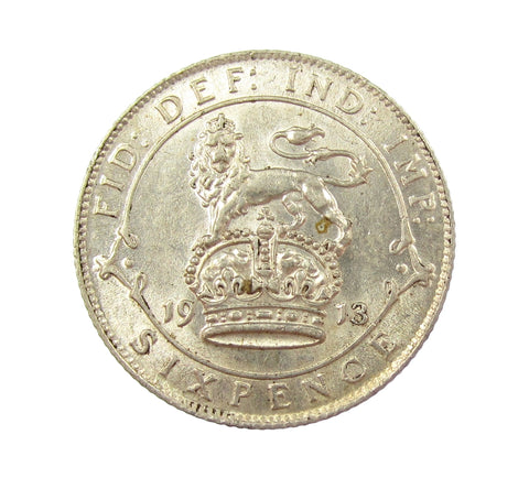 George V 1913 Sixpence - NEF