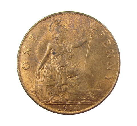 George V 1914 Penny - A/UNC
