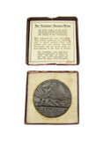 1915 Sinking Of The S.S Lusitania Medal - Cased With Sheet