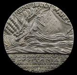 1915 Sinking Of The S.S Lusitania Cased Medal - Cased With Sheet
