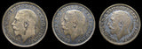 George V 1917 Partial Maundy Set - Cased
