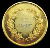 1922 Institution Of Naval Architects 71g Gold Medal - Cased