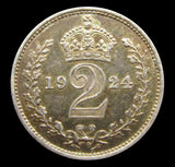 George V 1924 Maundy Twopence - GEF
