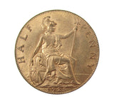 George V 1925 Halfpenny - UNC