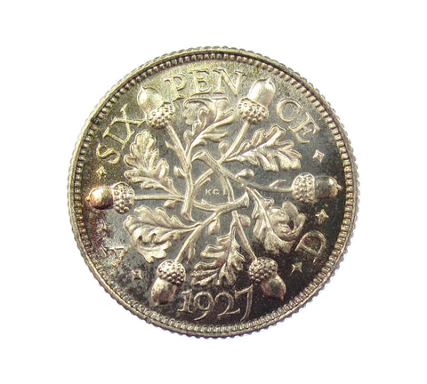 George V 1927 Proof Sixpence - nFDC