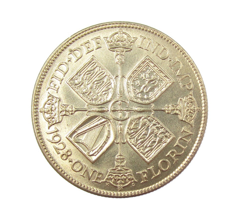 George V 1928 Florin - A/UNC