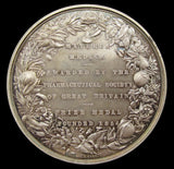 1854 Pharmaceutical Society Of Great Britain Pereira Silver Medal - By Wyon