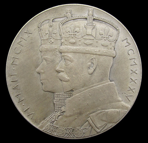 1935 George V Silver Jubilee Royal Mint 57mm Silver Medal - Cased