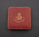 1937 George VI Coronation Royal Mint 57mm Silver Medal - Cased