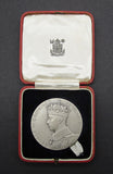 1937 George VI Silver Jubilee Royal Mint 57mm Silver Medal - Cased