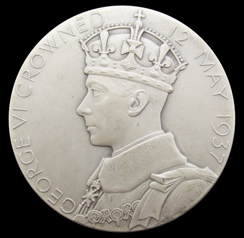 1937 George VI Silver Jubilee Royal Mint 57mm Silver Medal - Cased