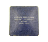 1938 London Birmingham Railway Centenary 65mm Medal - Cased