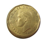 George VI 1943 Threepence - Off Centre Error