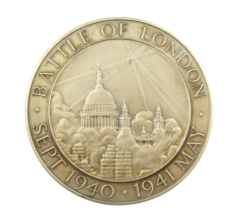 1944 Battle Of London 57mm Silver Cased Medal - By Pinches