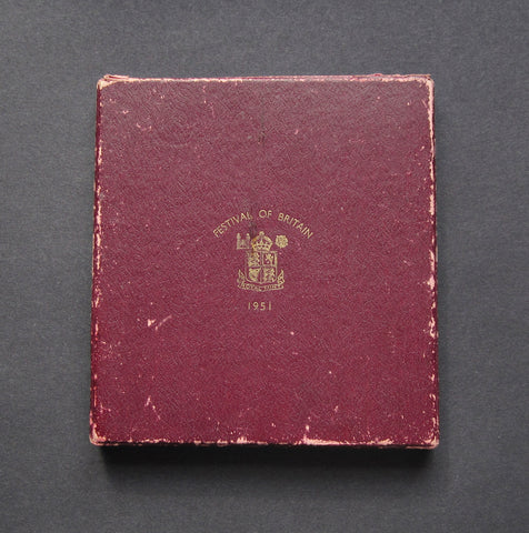 1951 Royal Mint Card Case For George VI 10 Coin Proof Set