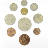 George VI 1951 10 Coin Cased Proof Set - Crown To Farthing