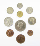 George VI 1951 10 Coin Cased Proof Set - Crown To Farthing