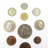 George VI 1951 10 Coin Cased Proof Set - Crown To Farthing