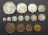 George VI 1937 15 Coin Cased Proof Set - Crown To Maundy