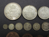George VI 1937 15 Coin Cased Proof Set - Crown To Maundy