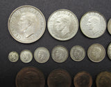 George VI 1937 15 Coin Cased Proof Set - Crown To Maundy