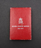 1977 Elizabeth II Official Silver Jubilee Medal On Ribbon - Cased
