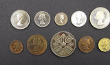 Elizabeth II 1953 10 Coin Cased Proof Set - Crown To Farthing