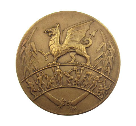 1958 British Empire & Commonwealth Games Wales 54mm Medal