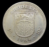 Rhodesia 1964 Elizabeth II 4 Coin Proof Set - Cased
