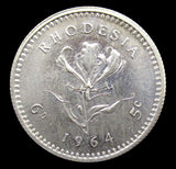 Rhodesia 1964 Elizabeth II 4 Coin Proof Set - Cased