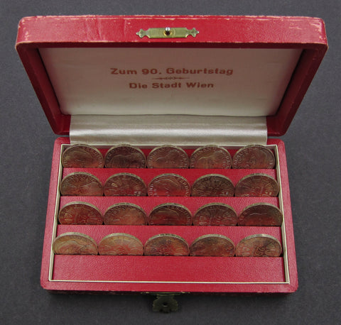 Austria 1966 Set Of 20 x Silver 25 Schilling Coins - Ferdinand Raimund