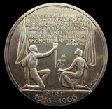1966 Ireland 50th Anniversary Of The Easter Rising 50mm Silver Medal - By Vincze