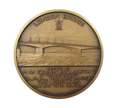 1973 New London Bridge 51mm Bronze Medal